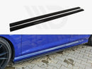 Maxton Design Gloss Black Side Skirts Diffusers VW Golf Mk7 R Hatchback Estate (2013-2016)