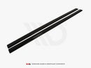 Maxton Design Gloss Black Side Skirts Diffusers VW Golf Mk7 R Hatchback Estate (2013-2016)