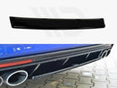 Maxton Design Gloss Black Central Rear Splitter VW Golf Mk7 R Estate (Without A Vertical Bar) (2013-2016)