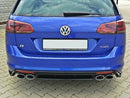 Maxton Design Gloss Black Central Rear Splitter VW Golf Mk7 R Estate (Without A Vertical Bar) (2013-2016)