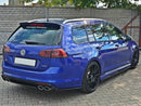 Maxton Design Gloss Black Central Rear Splitter VW Golf Mk7 R Estate (Without A Vertical Bar) (2013-2016)